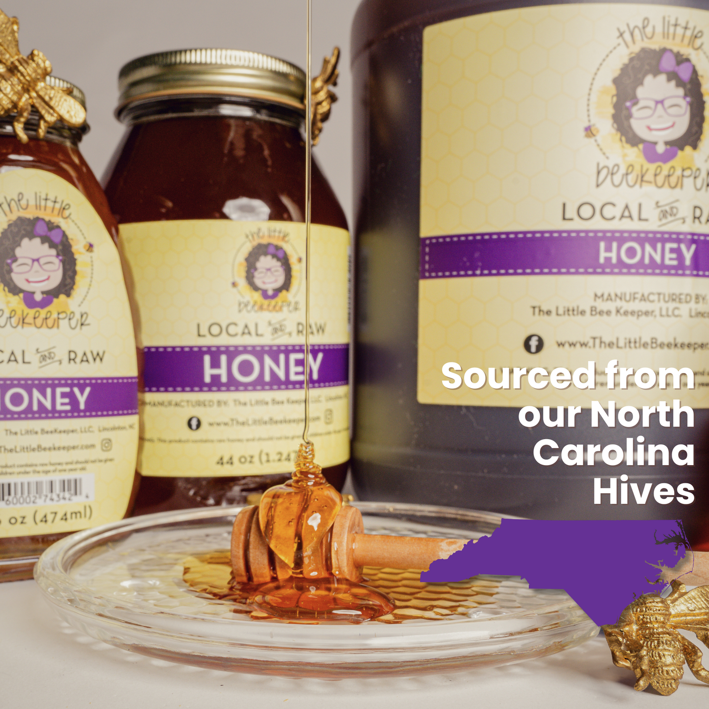5 gallons - Local, Pure, and Raw Wildflower Honey