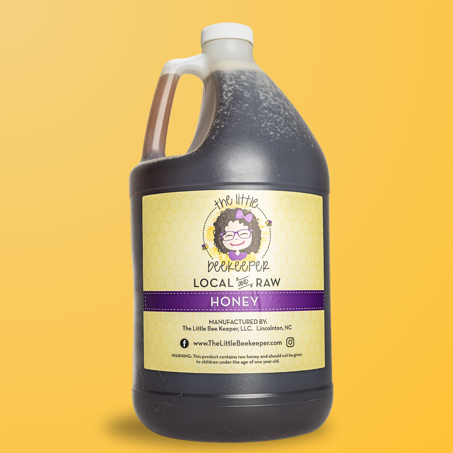 1 gallon - Local, Pure, and Raw Wildflower Honey