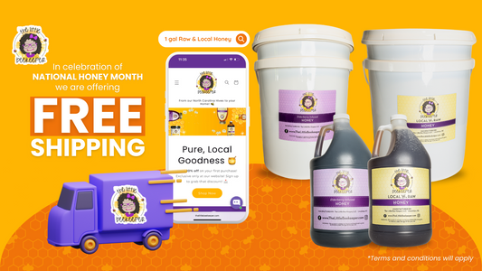 Sweet Savings for National Honey Month: Free Shipping on Gallons and First 5-Gallon Orders
