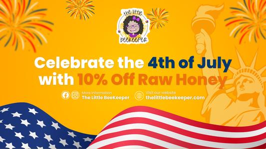 Celebrate the 4th of July with 10% Off Raw Honey 🍯🇺🇸