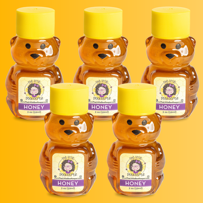 2oz Honey Bear – Local, Pure, and Raw Wildflower Honey